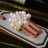 [HF][LA]1Pc Vintage Pearl Popcorn Brooches For Women Clothing Coat Jewelry Party Accessries Gifts