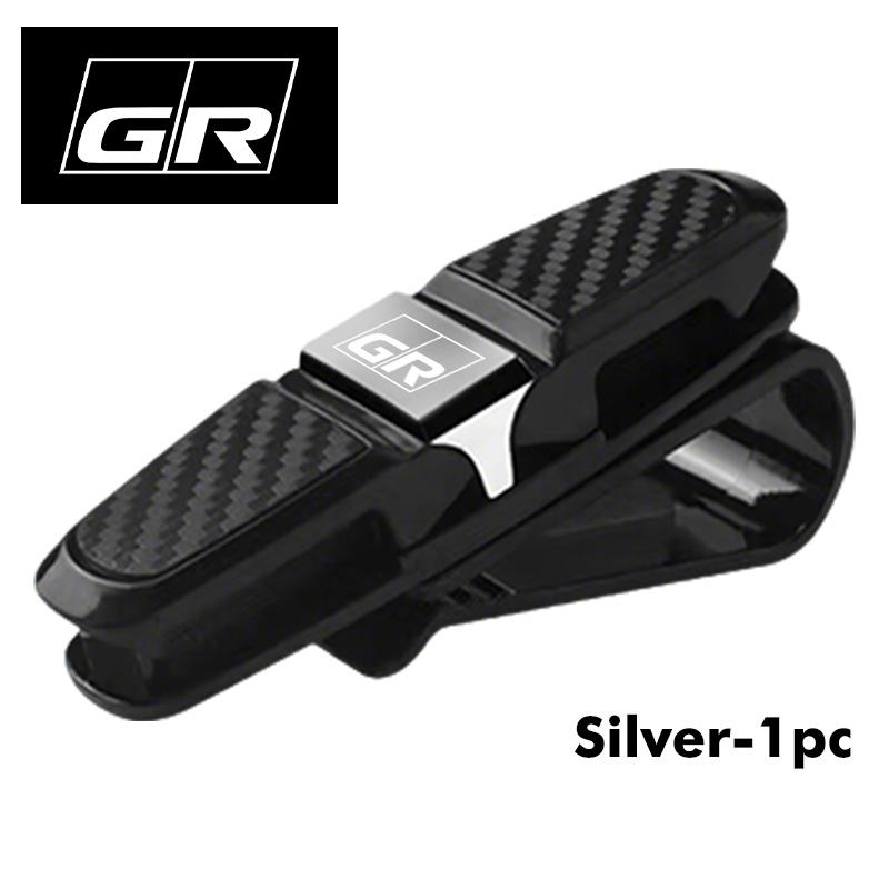 

Car Sun Visor Glasses Storage Clip Sunglasses Clips Card Ticket Holder For Toyota Crown Land Cruiser RAV4 Camry Yaris Corolla