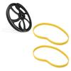 Non Slip Rubber Tire Replacement Band Saw Tires Woodworking for 8in Bandsaw Wheel Tire Yellow Bandsaw Rubber Tires Tools