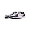 Jordan Air Jordan 1 Black Pink Toes Cushioning, Wear Resistant Low Top Vintage Basketball Shoes Unisex Pink DC0774-101(Team855-)