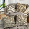 Vintage Floral Pillow Covers Pattern Cushion Cover Suitable for Sofa Bedroom Car Pillow Cover