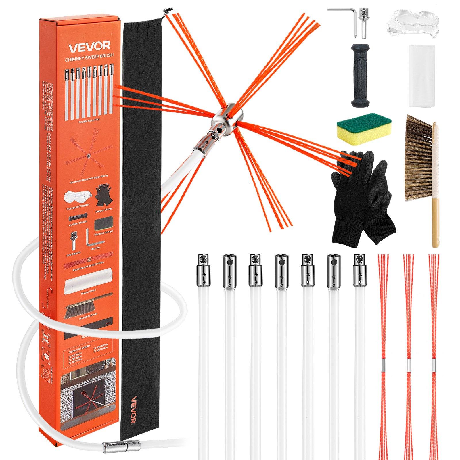 VEVOR Chimney Sweep Kit, 7m Maximum