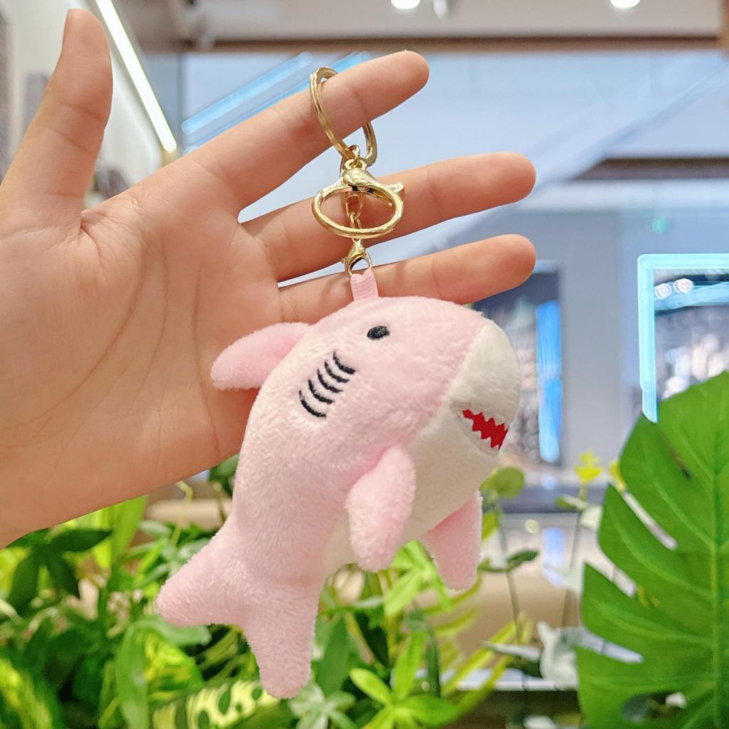 Plush Shark Keychain Doll - Cute Bag Charm & Wedding Toss Accessory