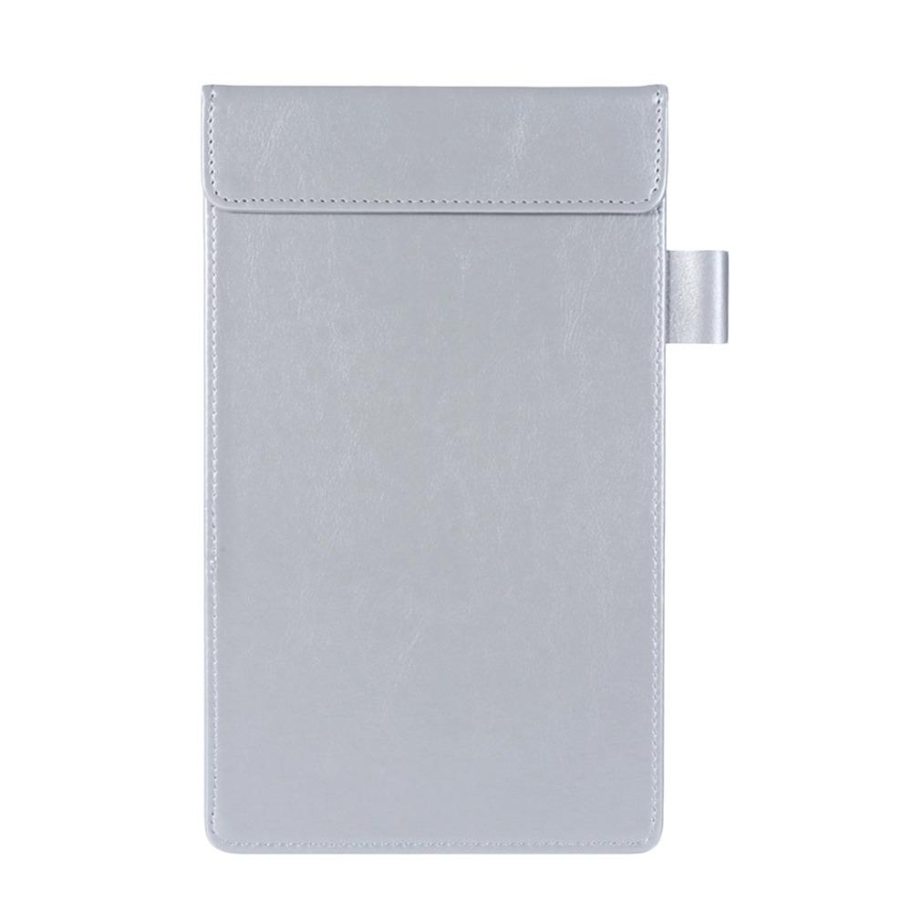 Magnetic Snap Bill Book PU Leather Cash Book Fashion Credit Card Signature Folder  Office School