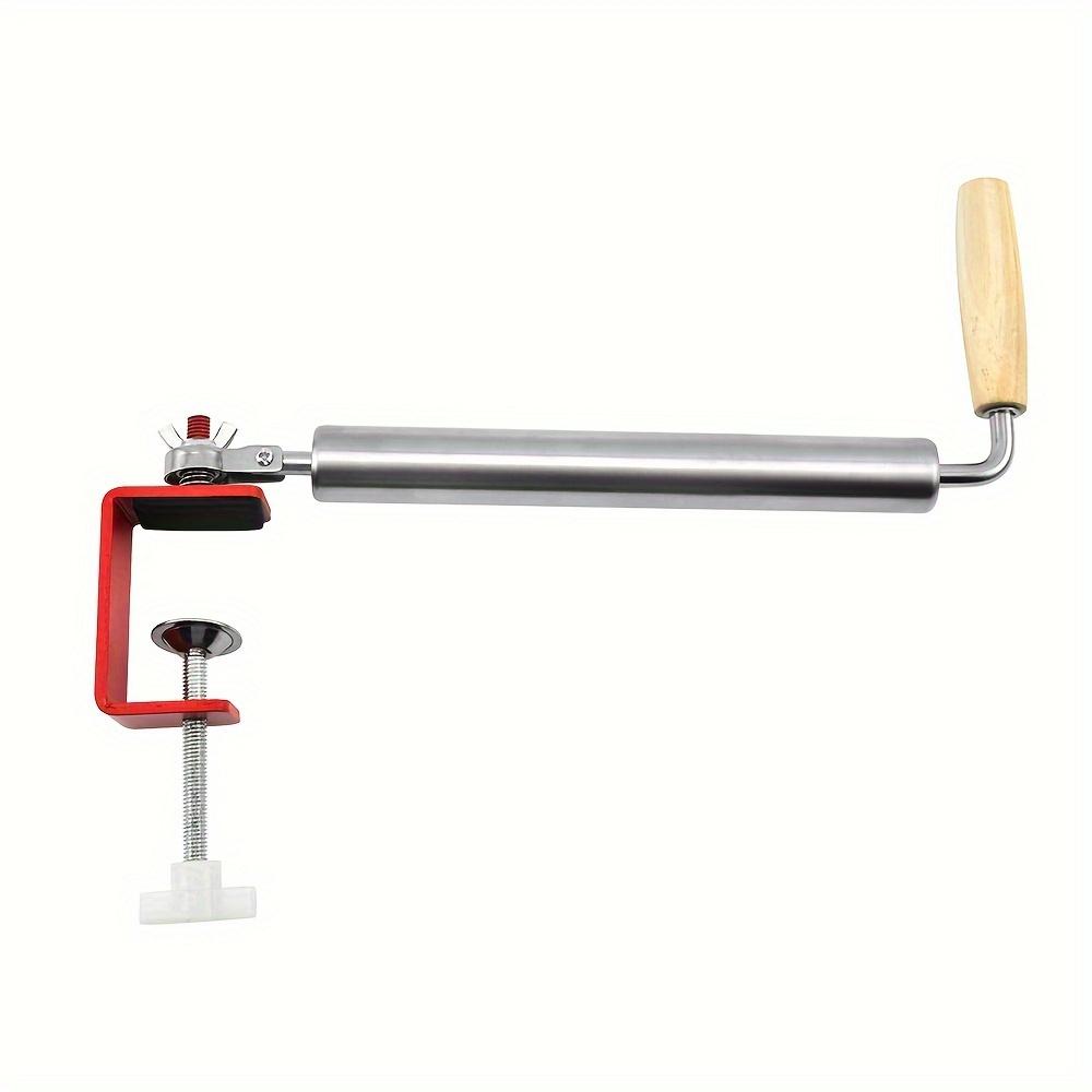 1pc Adjustable Rolling Pin, 304 Stainless Steel Heavy Duty Kitchen Rolling Pin with Ergonomic Handle for Perfectly Shaped Pastries, Dumplings