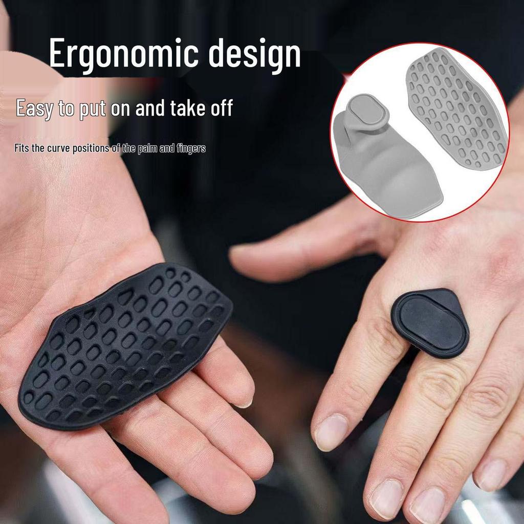 Silicone Grip Boost: Anti-Callus Weightlifting Hand Protector with Print