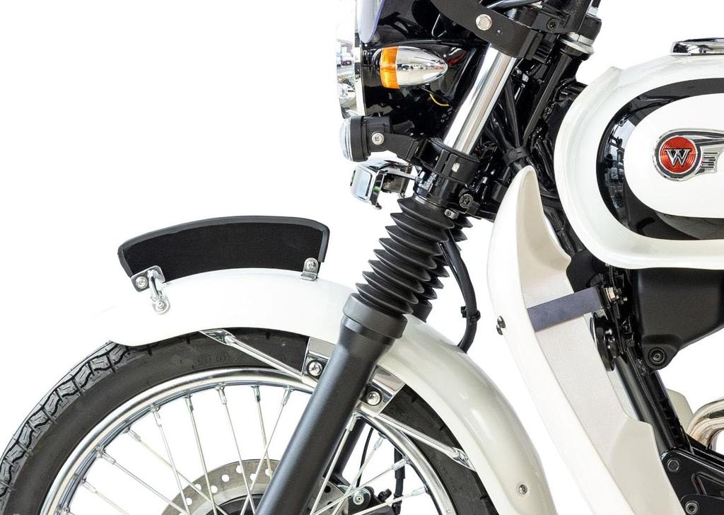 Kijima S1 Fender Motorcycle No Drilling W230/Meguro Plate, Parts, Required, 206-9043