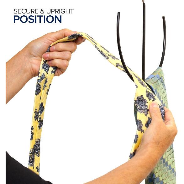 EASYVIEW Belt Scarf Hanger Space Saving Organizer Hanging Multi Purpose Ties Shoe Rack Gym Bag Organizer Closet Organization