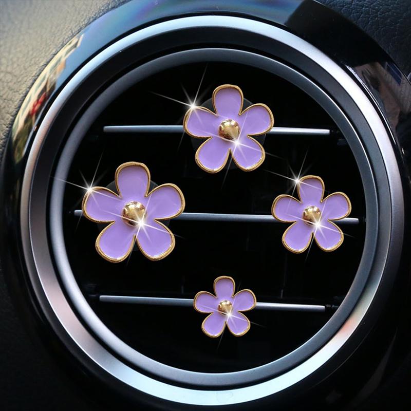 Cute Flower Car Air Vent Clip For Air Conditioning Vents And Interior Decoration