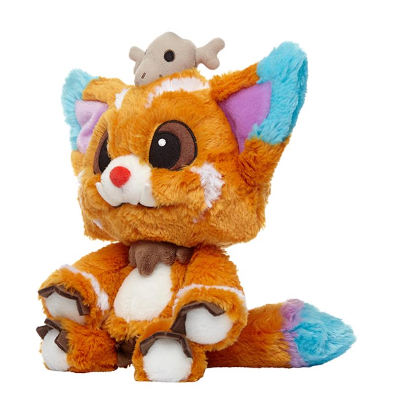 32CM Gioco League LOL Gnar Peluche Giocattoli Bambola Edizione Ufficiale 1:1 Peluche Gnar Morbido Giocattoli Ripieni per Bambini Regali di Natale