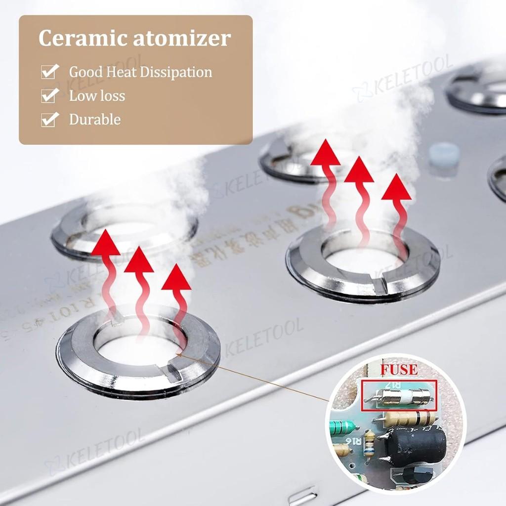 250W DC 48V 10 Fogger for Air Humidifier 304 Steel Atomizer Plate Head Ultrasonic Mist Maker Hydroponics Nebulizer