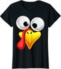 Turkey Face Thanksgiving Matching Family Costume Ladies' Crewneck T-Shirt Unisex T-Shirt