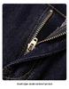 2024 High-Waisted Fleece-Lined Cropped Straight-Leg Retro Dark Blue Women's Jeans for Autumn/Winter