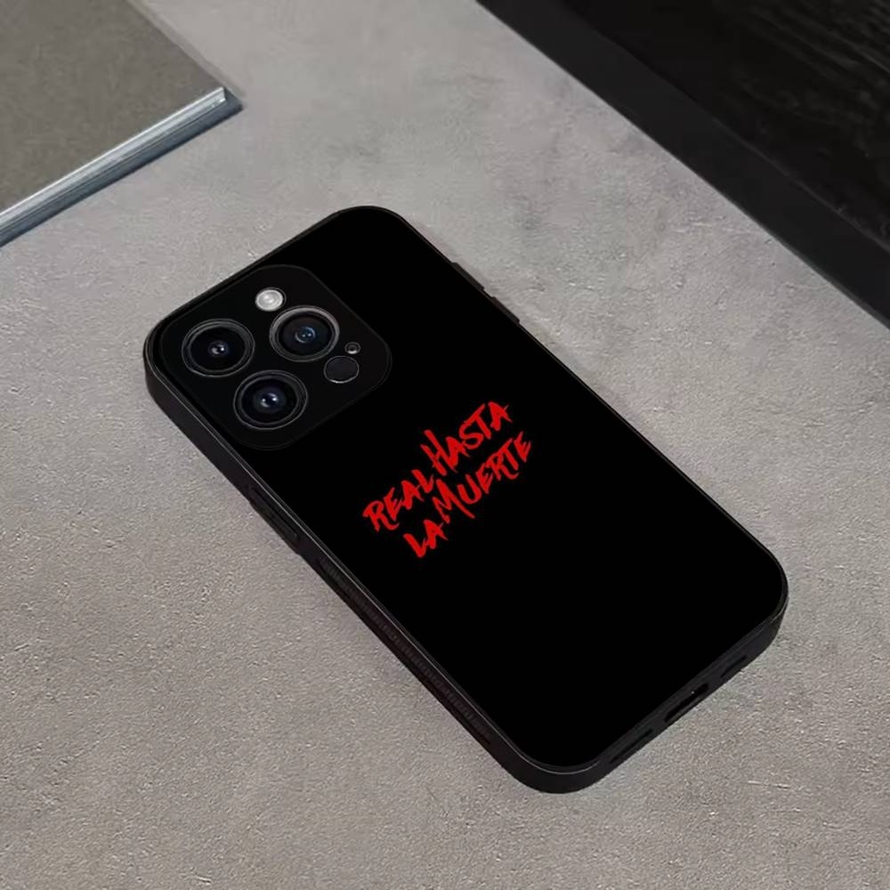 Rapper A- Anuel AA Echte Handyhülle Für iPhone 16,15,14,13,12,11 Plus,Pro Max,XS,X,XR,SE,Mini,8,7,Weiche Silikon Schwarze Hülle