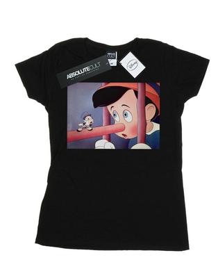 Camiseta feminina / feminina com nariz de Pinóquio ainda de algodão