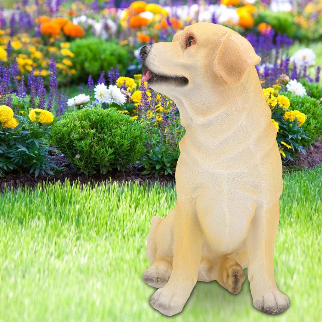 Landscape Lawn Garden Courtyard Resin High Simulation Dog Decoration Animal Puppy Ornament
