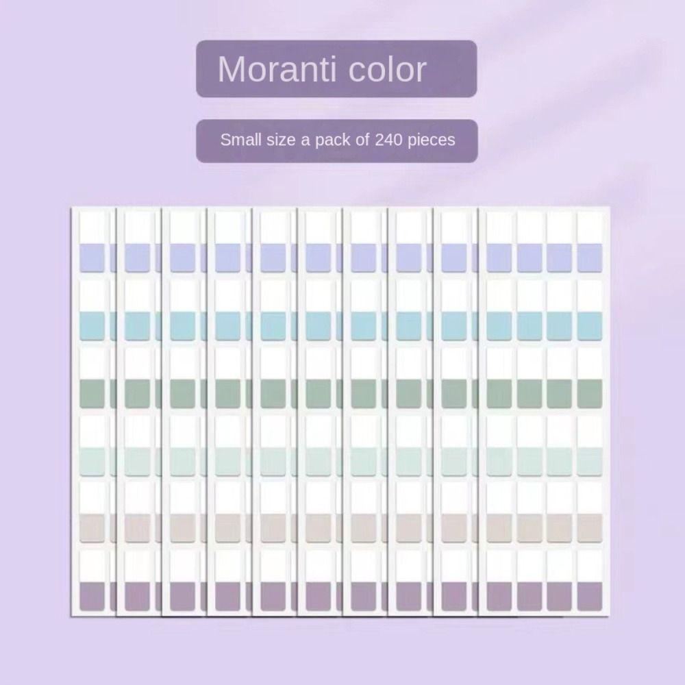 Writable Writable File Tabs Transparent Morandi Colors Index Stickers Sticky Index Tabs  Notebook