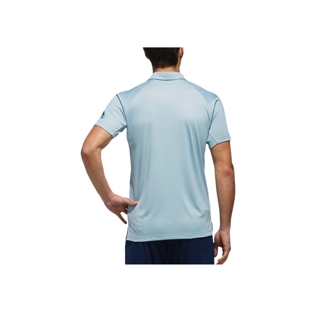 Adidas Clmch Comfortable Versatile Pullover Short Sleeve Polo Shirt Men Polo Shirts Blue DQ2928