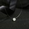 5 Farben Blendendes Zirkon Halskette Unsichtbare Transparente Angelschnur Einfache Anhänger Halskette Schmuck Für Frauen Perlen Schmuck