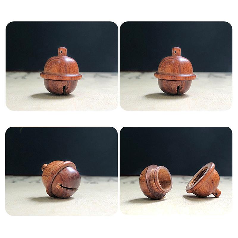 Natural Wood Lotus Shape Perfume Bottle Incense Expanding Mini Sandalwood Portable Sealed Jar Pendant Pomander Container