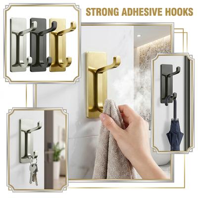 Stainless Steel No-Drill Super Strong Adhesive Hook