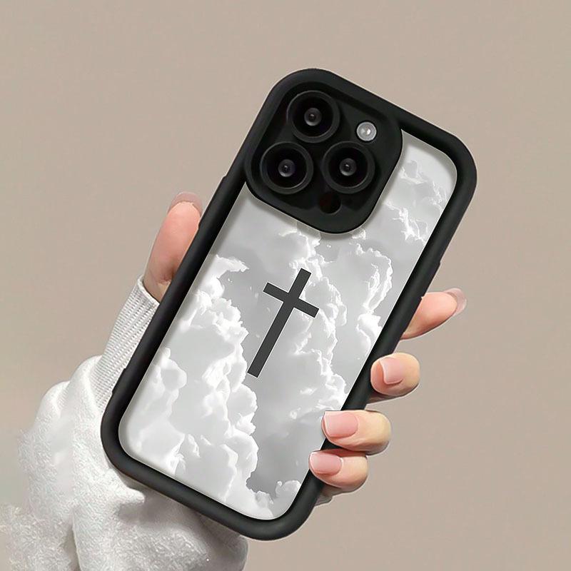 Совместимо с чехлами для iPhone 16/17, чехлами Cross, 15 Pro, Apple 14 Pro Max и персонализированными мягкими чехлами iPhone 7/8