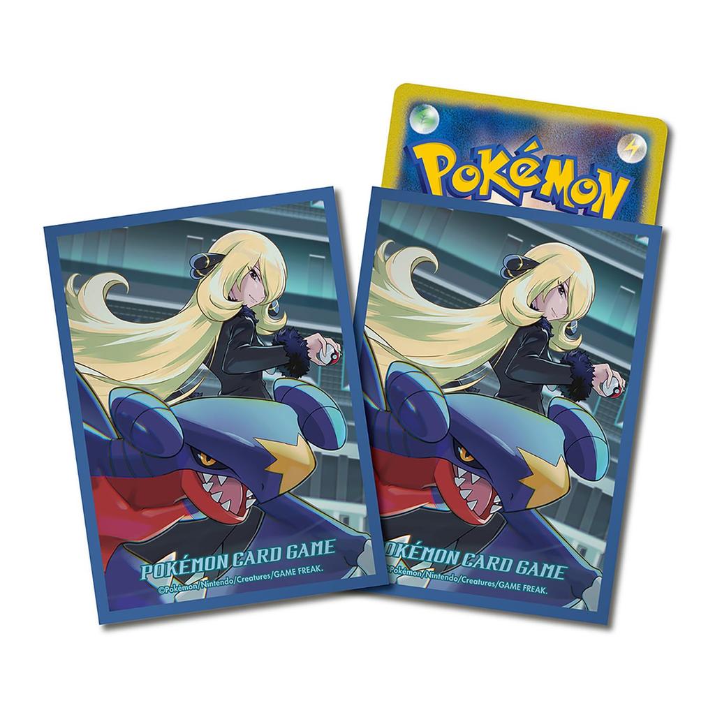 Pokémon Center Original Pokémon Card Game Deck Shield Cynthia & Garchomp Ver. 2 [Blue]