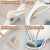 Extended Handle Toilet Brush Double-Sided Brush Head Toilet Scrubber