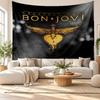 Bon Jovi Vægtæppe, Blødt Stof Vægophæng, Dekorativ Baggrund Til Soveværelse Hjemme Vægkunst