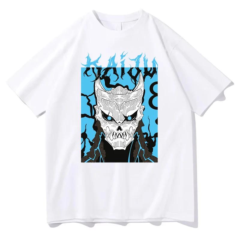 

Аниме футболка Kaiju No 8 с принтом Женская Мужская Харадзюку Круглый вырез Повседневная Футболка с коротким рукавом Летняя Свободная Уличная одежда Y2K Топы Футболка 4XL