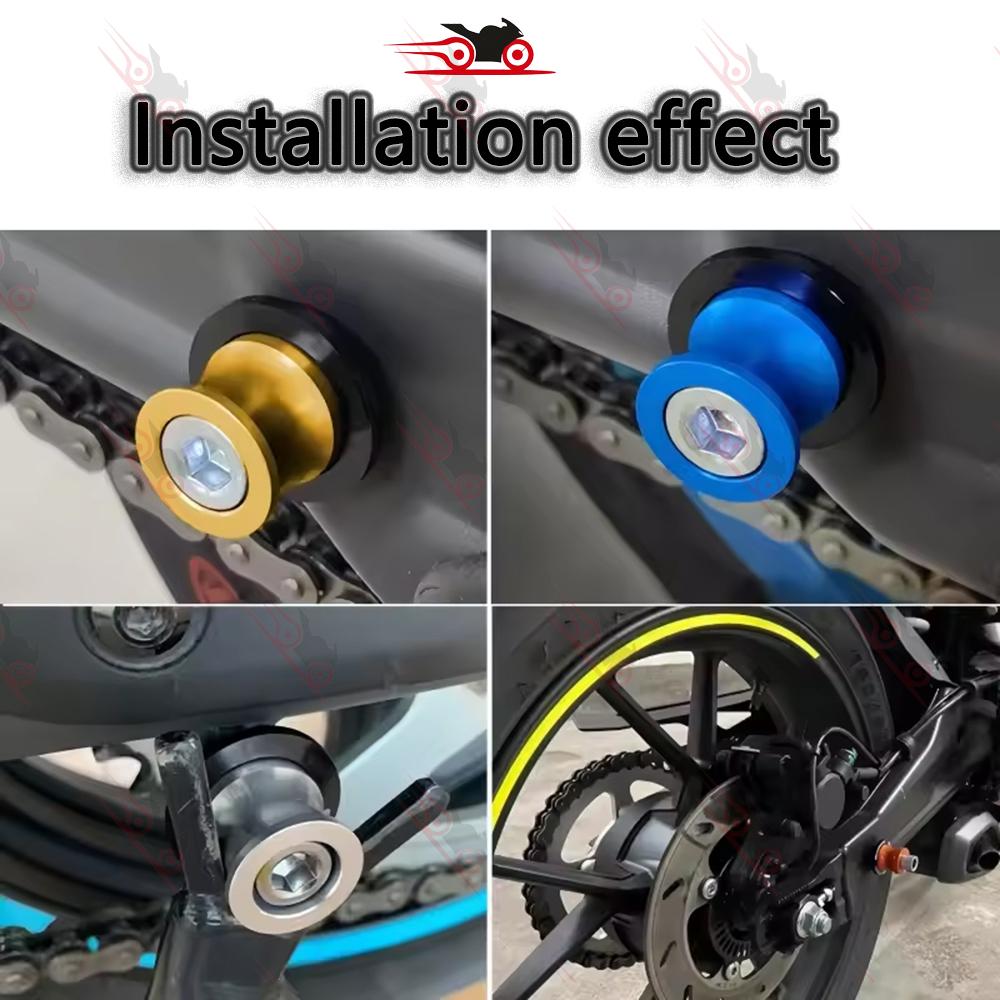 New Motorcycle CNC Swingarm Spools Slider Rear Swing Arm Cover Stand Screws Paddock Fit For YAMAHA YZF R3 YZF-R3 YZFR3 2015-2021