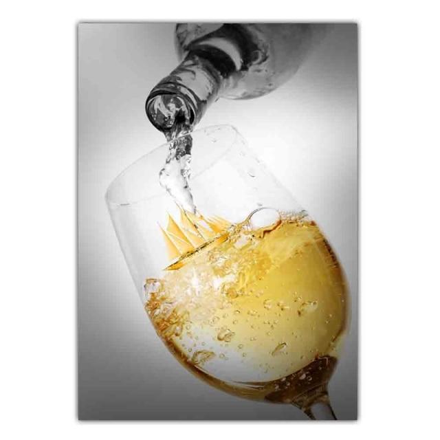 Neue Nordic Moderne Mode Wein Glas Leinwand Malerei Büro Wand Malerei Küche Poster Wohnzimmer Korridor Hause Dekoration Wandbild Kein rahmen