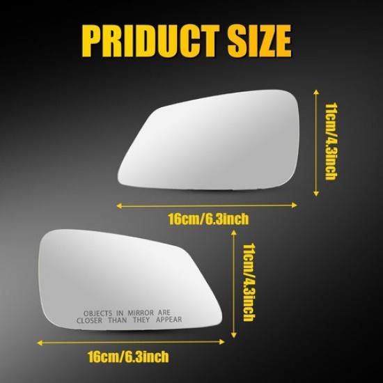 Pair Left Right Side Heated Mirror Glass For BMW 320i 328d 328i 428i 440i EOA