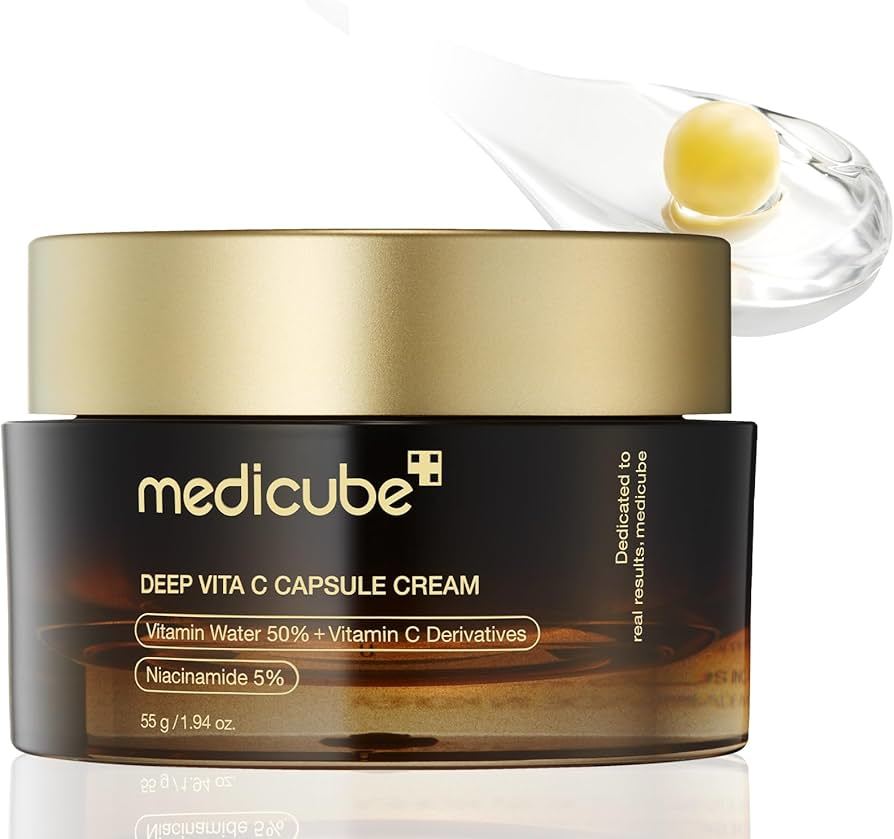 Medicube Deep Vita C Capsule Cream 55g / Anti-aging, Nourishing, Hydrating, Moisturizing, Korean Cosmetics, Kbeauty