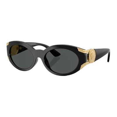 Ovaler Rahmen Sonnenbrille Mit Logo Design Damen Sonnenbrille Schwarz 0VE4503U-GB1/87