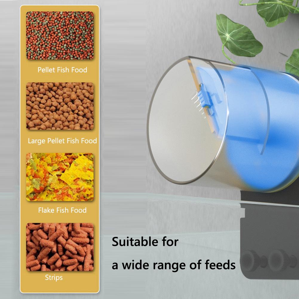 Automatic Fish Tank Feeder Intelligent Timing  Auto Goldfish Dispenser Large Capacity Adjustable Feeding Schedule Food Dispenser