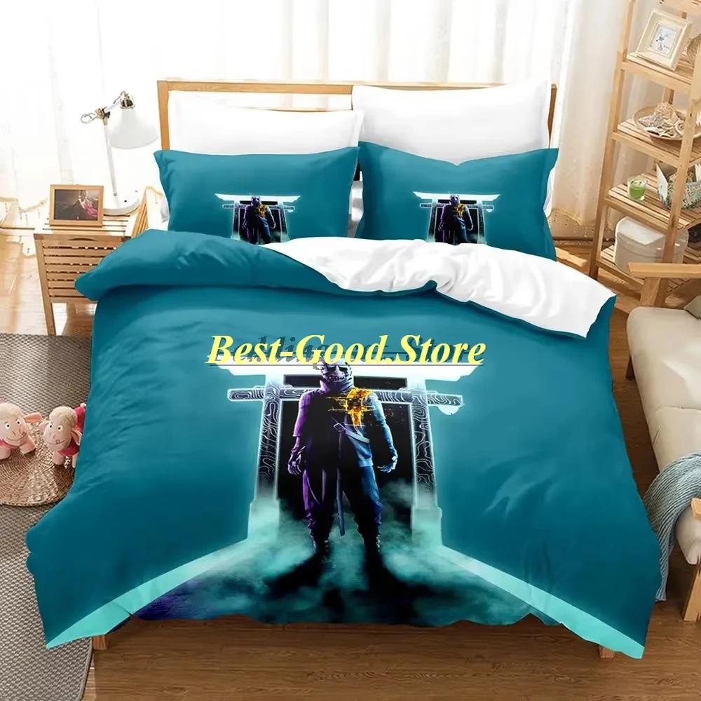 GhostwireTokyo Bedding Set Single Twin Full Queen King Size Bed Set Aldult Kid Bedroom Duvetcover Sets Anime Bed Sheet Set