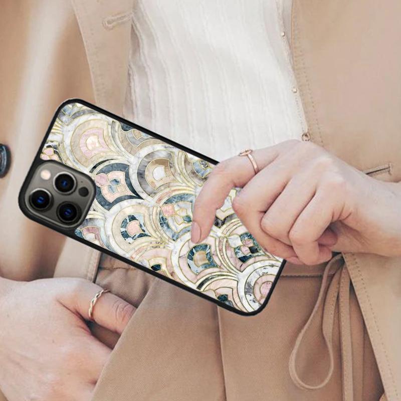 Muted Moroccan Mosaic Tiles Magnetic Phone Case For APPLE iPhone 17 Air 16 14 13 12 Pro Max 15 Plus Wireless MagSafe Cover