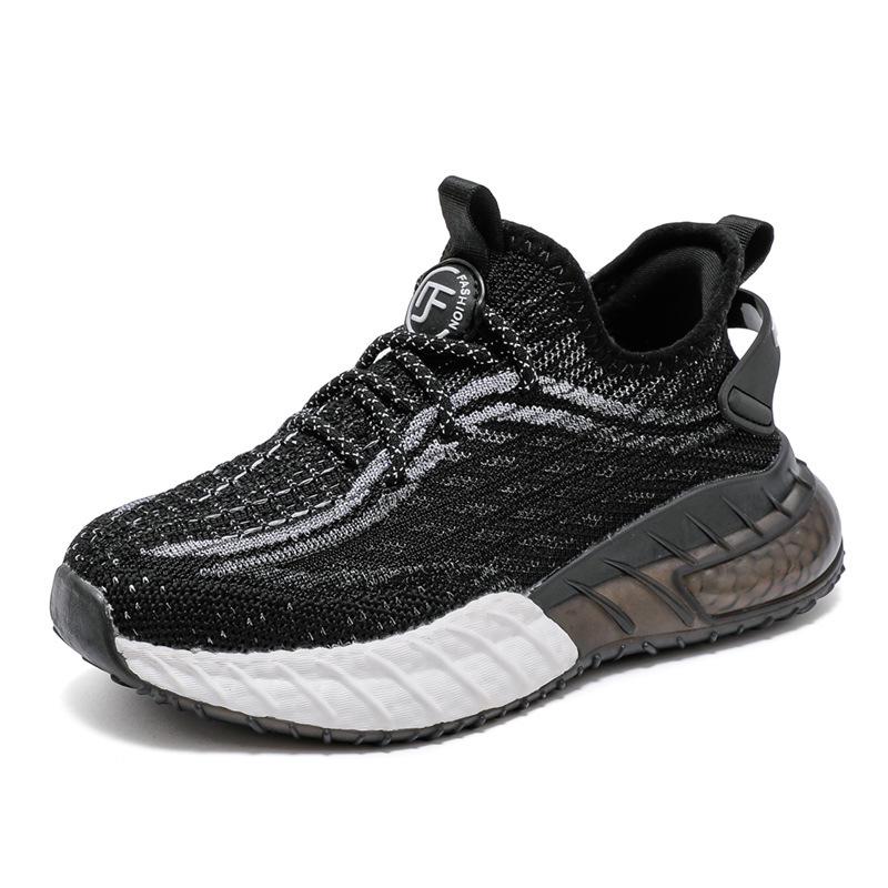 Kids' Coconut Flyknit Sneakers 2024: Breathable, Soft Sole, Casual Mesh for Boys & Girls