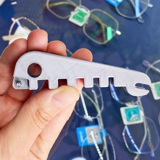 3Pcs Eyeglass Frame Adjustment Tools Eyeglass Curvature Adjuster Temple Arm Nose Pad Adjuster Professional Optician Tools for DIY Glasses Repair