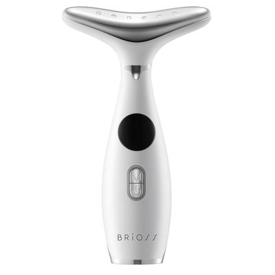BRiOS Halspflege Lift, Grau, Gesicht & Körper Lift, EMS Vibration, Wiederaufladbar USB Typ-C, Hals, Gesichtslinie, Stirn, Lymphatisch, Wangen, Oberarme, Waden