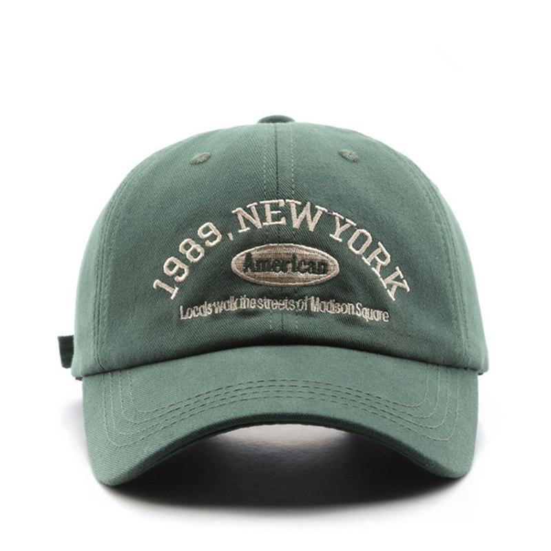 Vintage Baseball Cap Cotton Sunhat Fashion Embroidery 1989 New York Summer Outdoor Cap Unisex Couple Cap