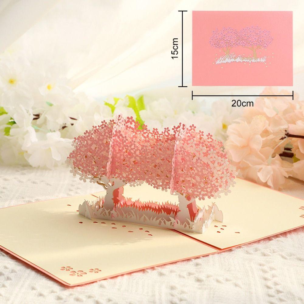 Romantic 3D Pop-Up Gift Card Paper Wedding Invitation  Wedding Decor