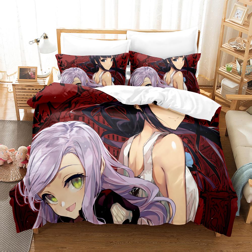 3D Death March To The Parallel World Rhapsody Bedding Set Single Twin Full Queen King Size Bed Set Adult Bedroom Duvet Cover Set