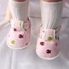 Newborn 2024Spring New Soft Sole Baby Shoes Prewalker Flat Soles Baby Cloth Shoes Fashionable Cute Single Shoes Flats Kids Shoes