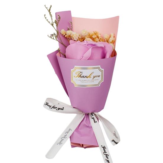 

Mini Aromatherapy Soap Rose Bouquet Scented Artificial Flower Arrangement Romantic Valentine s Day Birthday Gift for Women Girls Mom A