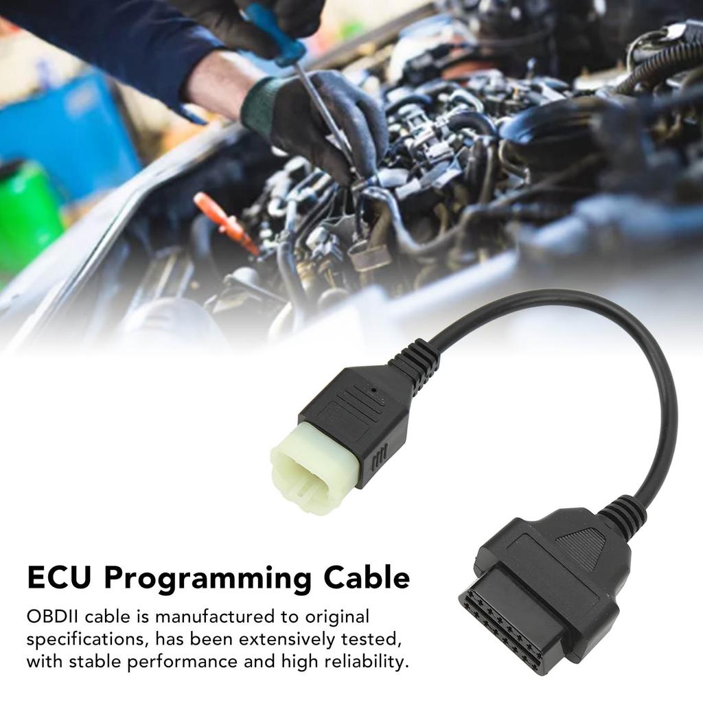 6pinový diagnostický kabel OBD2 Stabilní přenos pro ladění motocyklu Programování ECU