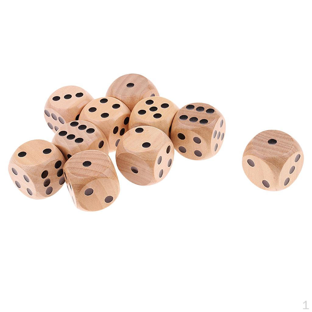 10 Sided Dices Spotted D6 Dies For DND Party Roleplay toys