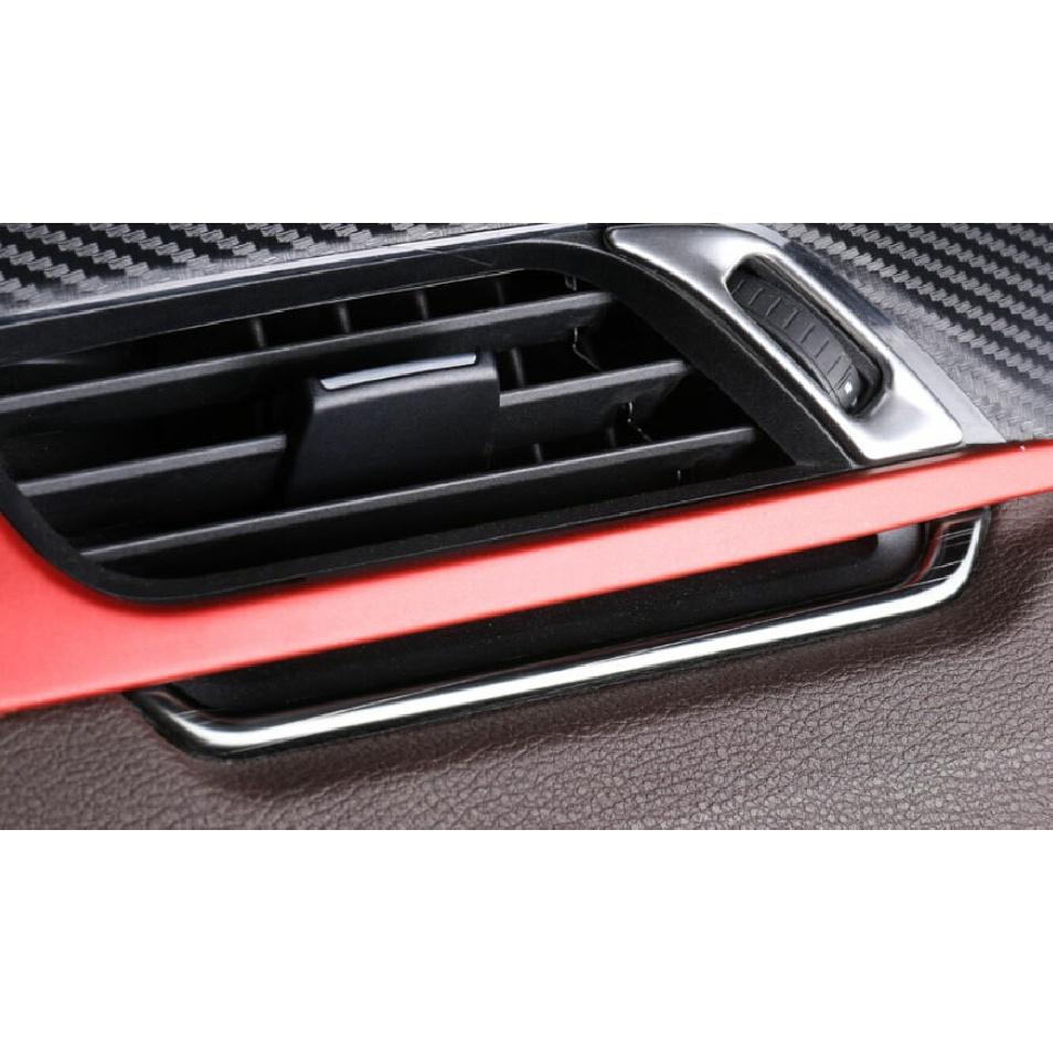 For BMW X1 F48 2016-2022 Black Titanium Left And Right Air Outlet Vent Trim 2PCS