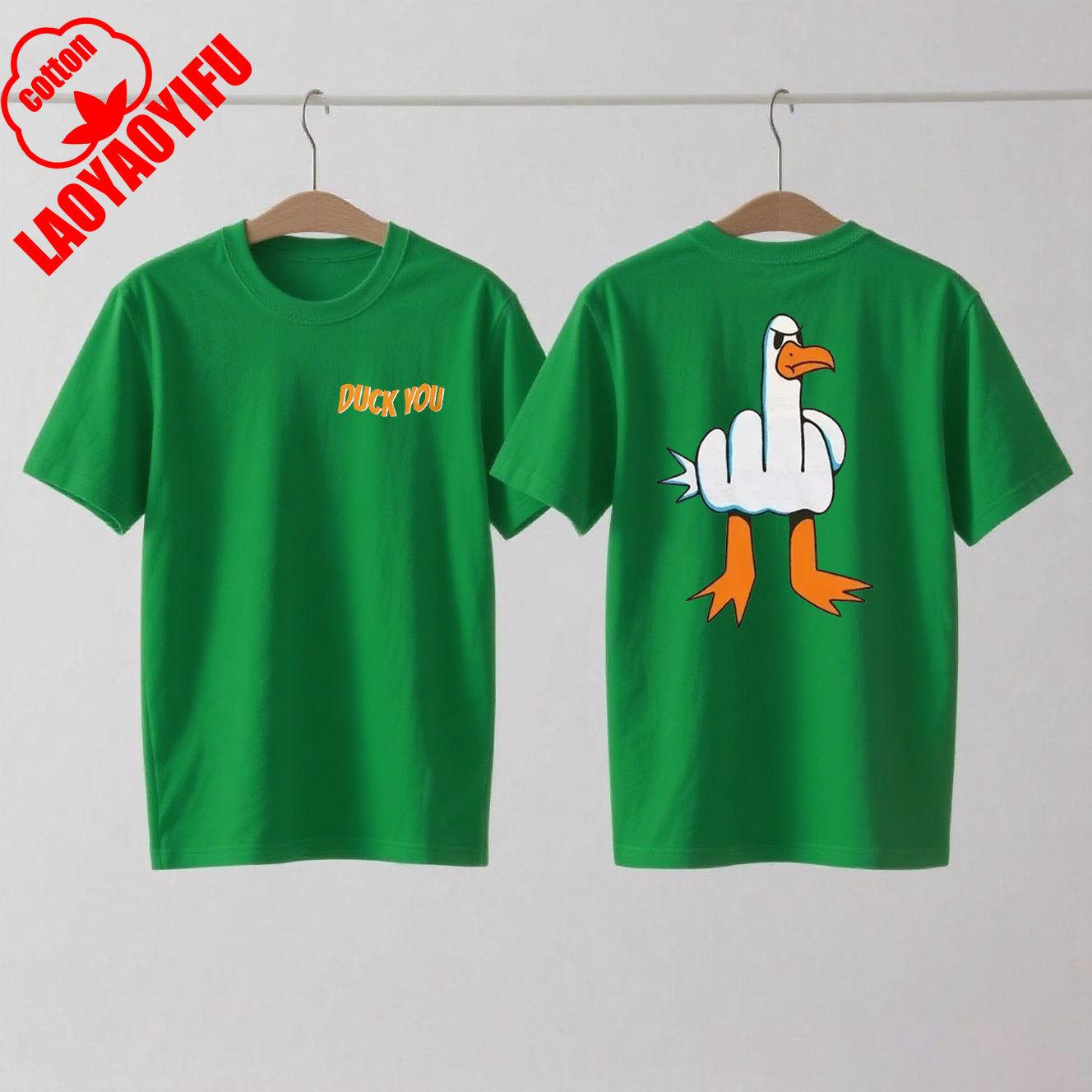 

Mens Funny T-Shirt Rude Seagull Design Regular Fit Cotton Tee Women Men Print Cartoon Graphic Cotton T Shirts Breathable Workout 4XL